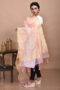 Peach Tissue Banarasi Dupatta