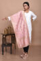 Peach Floral Banarasi Dupatta