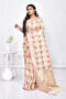 Off white Banaras Kora Silk