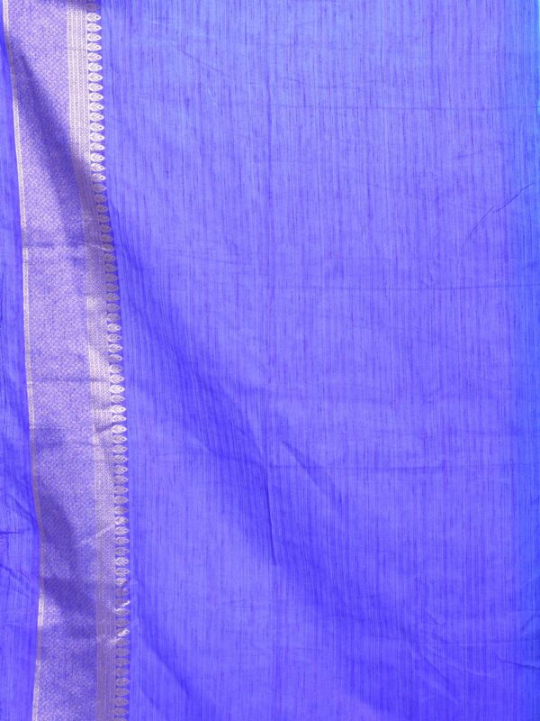 Royal Blue Banaras Tilfi Minakari Saree - Image 7