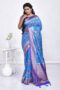 Royal Blue Banaras Tilfi Minakari Saree