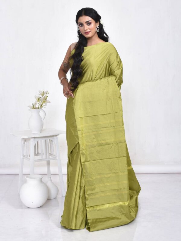 Green Semi Silk Kanjeevaram Saree
