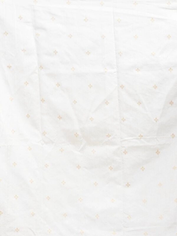 Off White Muslin Silk Saree - Image 7