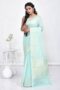Sea Green Banaras Chanderi Saree