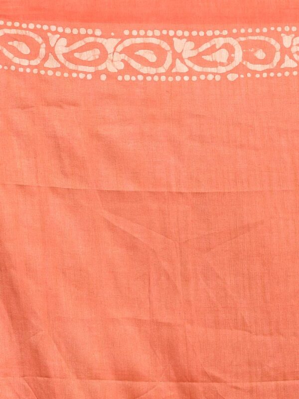 Orange Bhagalpuri Silk Saree - Image 7