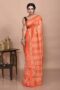 Orange Bhagalpuri Silk Saree