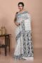 White Cotton Dhakai Jamdani Saree