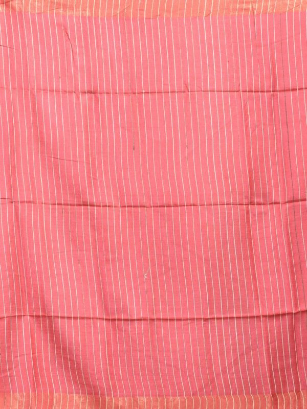 Peach Ghicha Silk Saree - Image 7