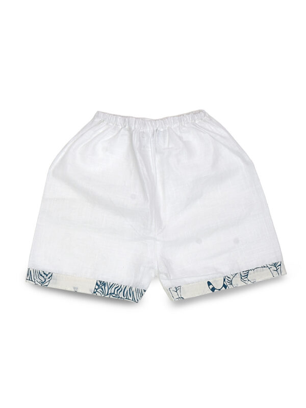 White Tiger Design Hand block Cotton Shirt & Pant Set - Image 5