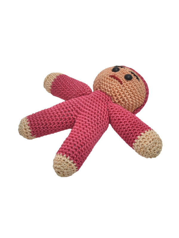 Pink Crochet Doll for Babies - Image 4