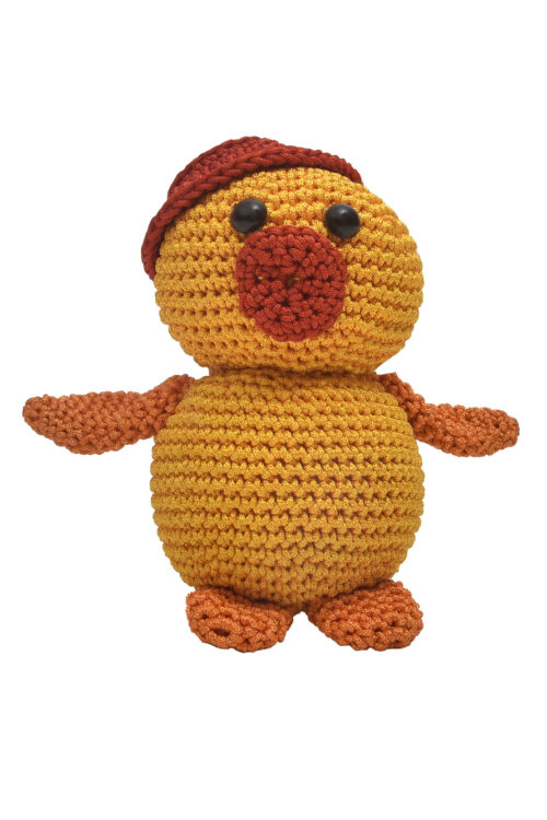 Yellow Crochet Duck for Babies