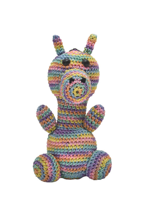 Multicolour Crochet Giraffe for Babies