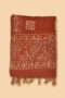 Maroon Batik Stole with Kantha Work