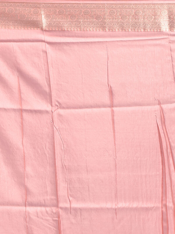Peach Butta Design Banaras Katan Saree - Image 7