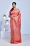 Pink Tissue Zari Work Kanjeevaram Saree