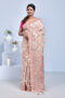 Off White Handwoven Meenakari Bengal Tussar Silk Saree