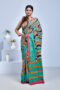 Multicolour Handwoven Ghicha Silk Saree
