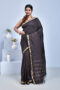 Black Hand Woven Kanjeevaram Silk Saree