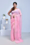 Pink Georgette Saree with Sequin Work