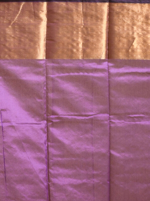 Violet Banaras Raw Silk Saree - Image 7